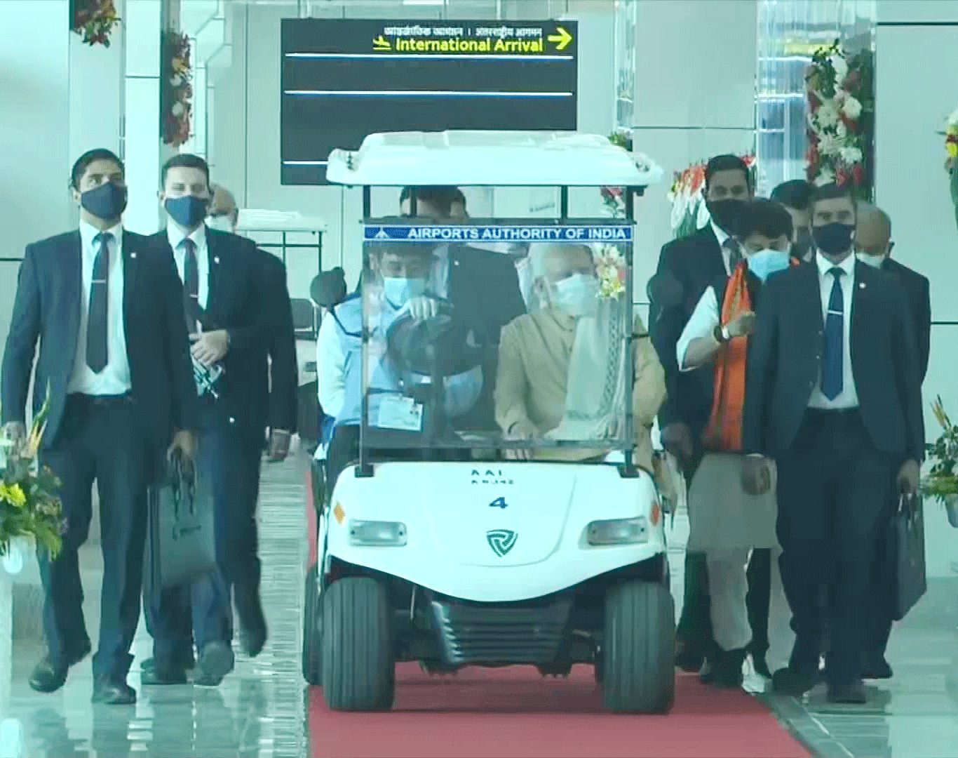 PM Narendra Modi inspects Tripura’s Maharaja Bir Bikram Airport